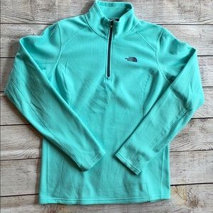 North face fleece pull over sweater